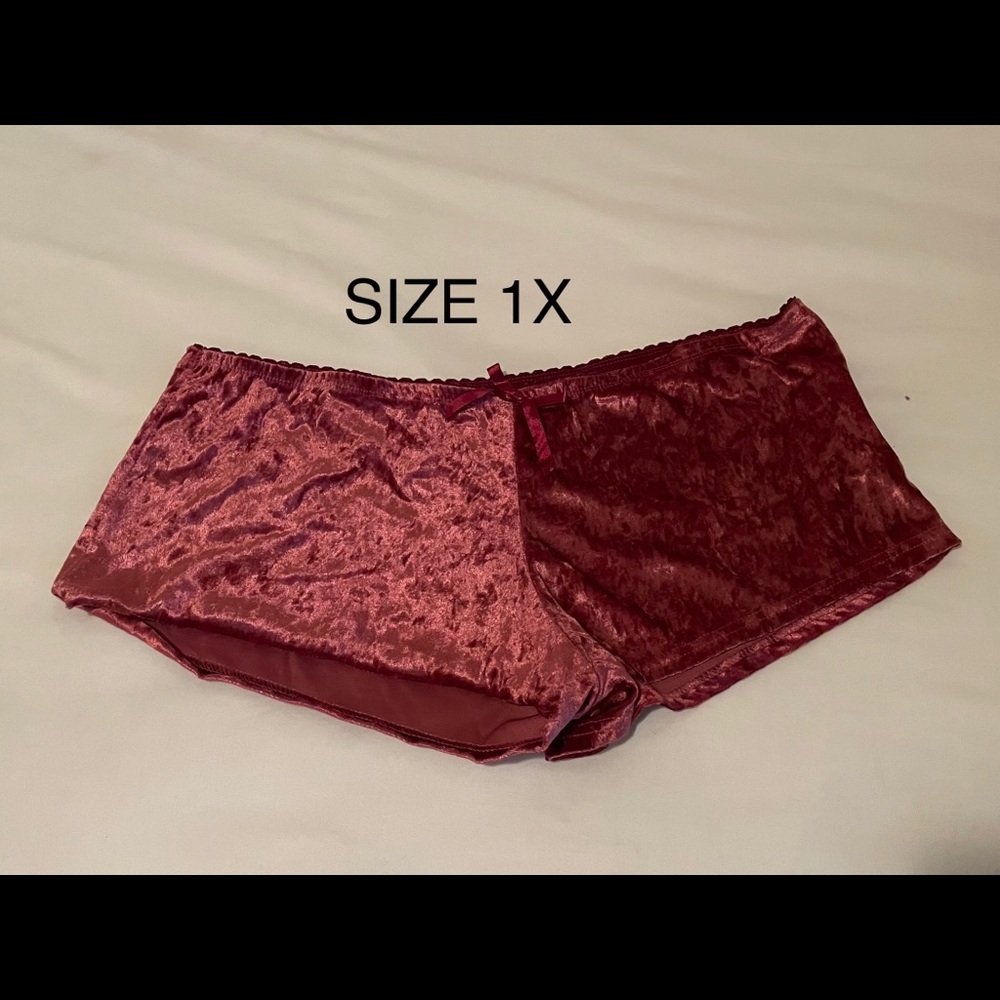 Bobbie Brooks Red Soft 1X Shorts Sleepwear New